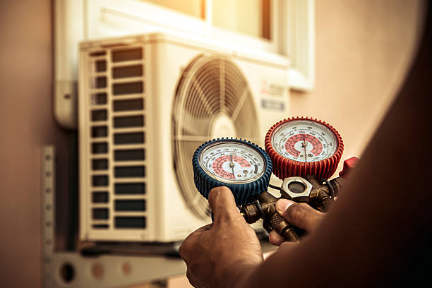 Professional Hvac technician working in East Enterprise, IN